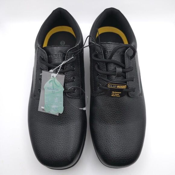 PERRY ELLIS PORTFOLIO New Men\'s Work Shoes Black 10 Wide Ultra Foam Slip Guard main image 10